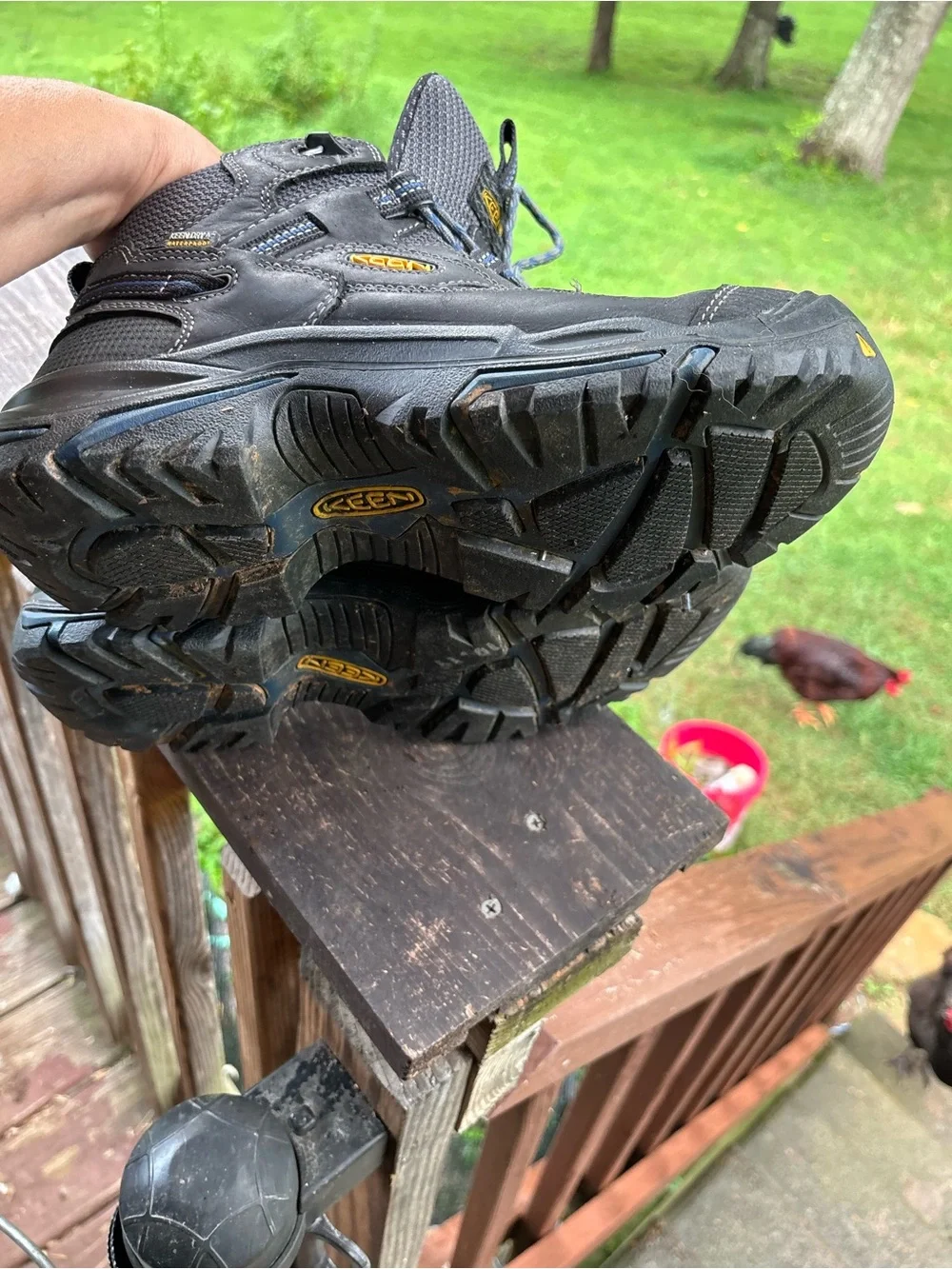 KEEN Utility Braddock Mid Work Boots Men’s 10.5 EE Wide Waterproof Soft Toe Blac